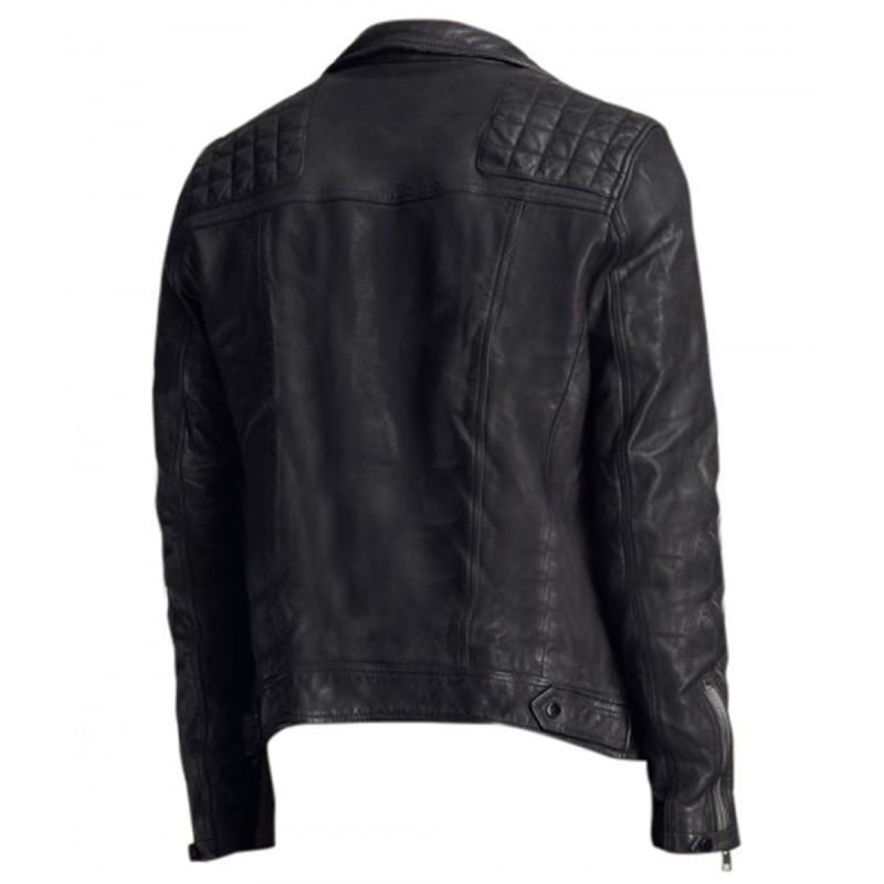 Tony Padilla Black Quilted Jacket Front