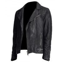 Tony Padilla Black Quilted Leather Jacket