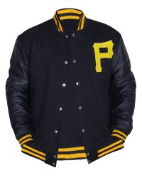 Pittsburgh Pirates Black Varsity Wool Jacket