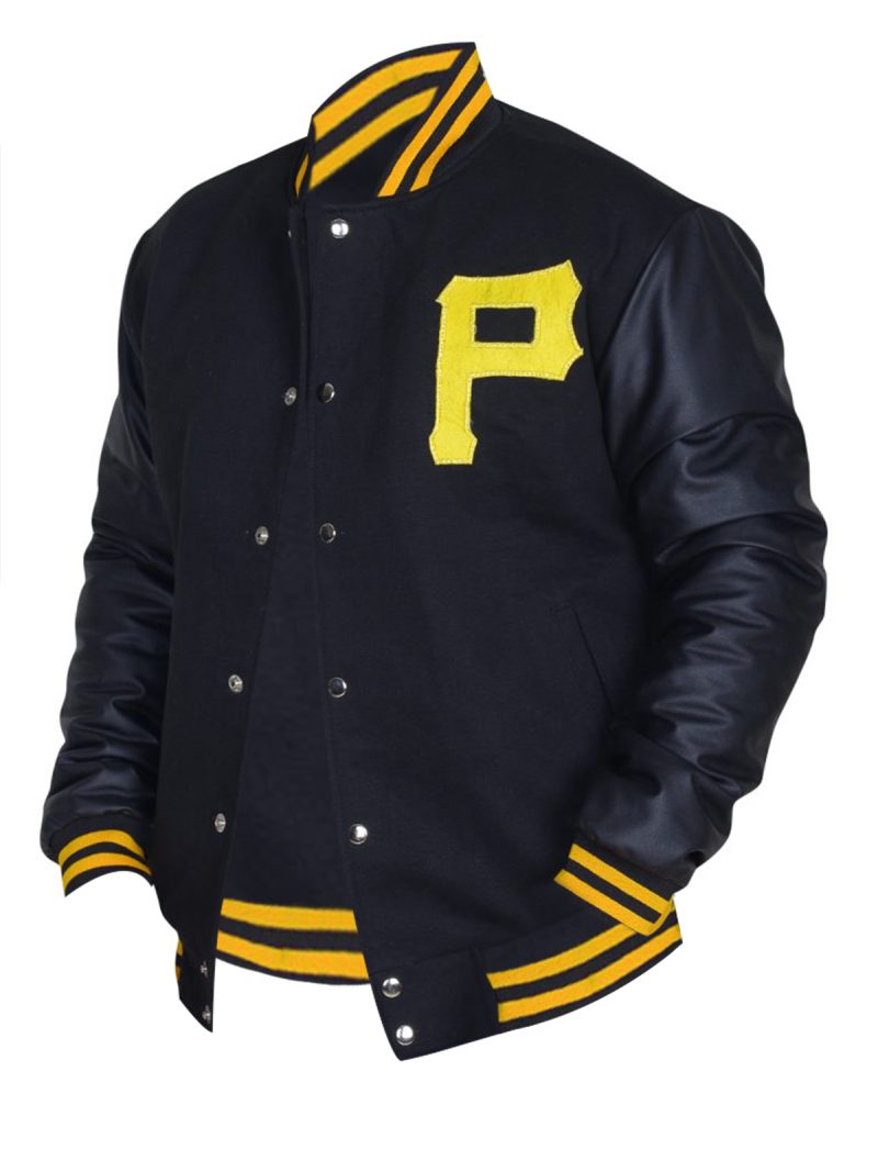 Pittsburgh Pirates Black Varsity Wool Jacket